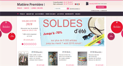 Desktop Screenshot of matierepremiere.fr